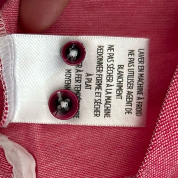Robert Graham Red Pink 100% Cotton Short Sleeve Polo Shirt Size Medium - Picture 2 of 9